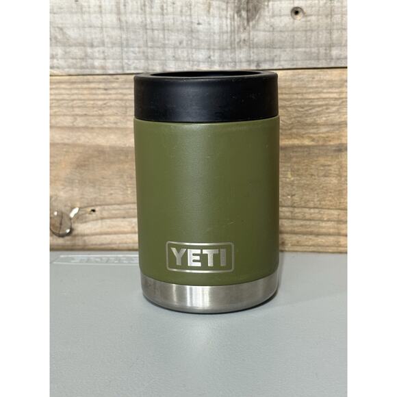 Yeti Rambler 12oz Colster Can Cooler Insulator Dark Green - Picture 1 of 3